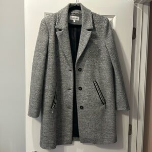 NWOT Calvin Klein gray peacoat